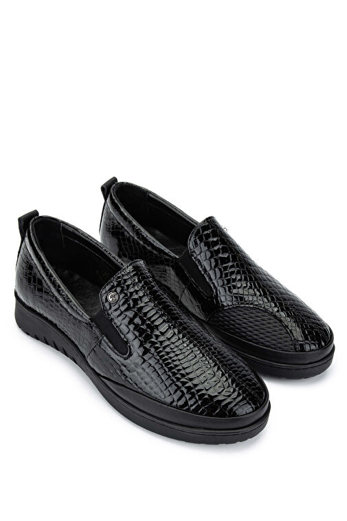 Tamer Tanca Siyah Kadın Deri Günlük Ayakkabı 1053 25 BN AYK SK24-25 - Görsel 3