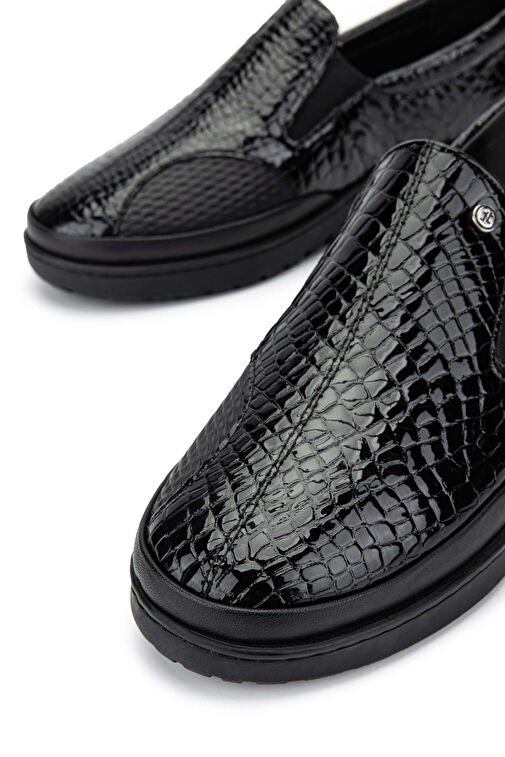 Tamer Tanca Siyah Kadın Deri Günlük Ayakkabı 1053 25 BN AYK SK24-25 - Görsel 5