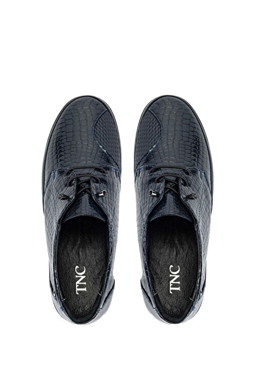 Tamer Tanca Kadın Hakiki Deri Lacivert Casual Ayakkabı - Görsel 6