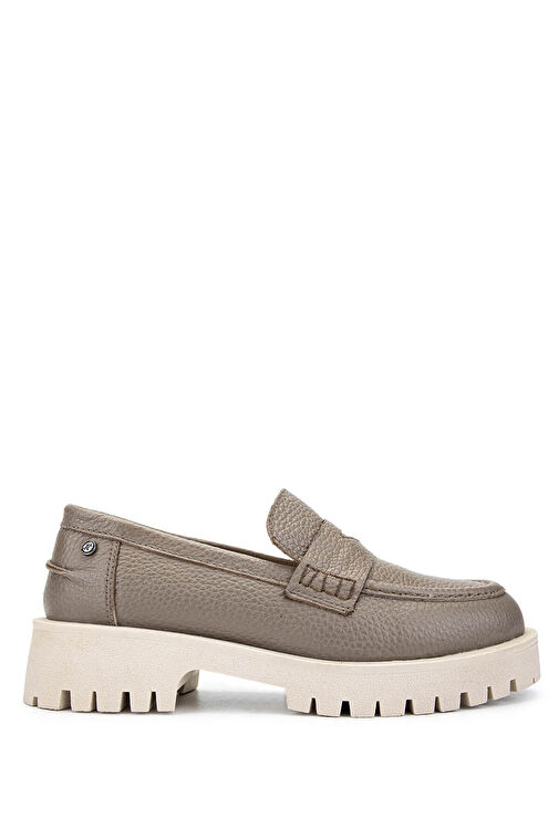 Tamer Tanca Kadın Hakiki Deri Vizon Floter Loafer Ayakkabı - Görsel 2