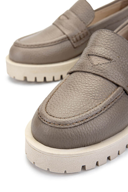 Tamer Tanca Kadın Hakiki Deri Vizon Floter Loafer Ayakkabı - Görsel 5