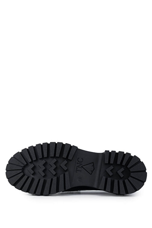 Tamer Tanca Kadın Hakiki Deri Siyah Rugan Loafer Ayakkabı - Görsel 5