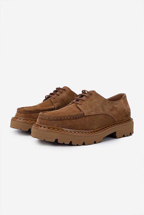Valmenti Kadın Tütün Süet Casual Ayakkabı - Görsel 6