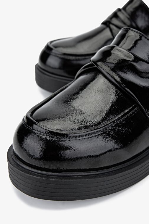 Valmenti Siyah Kadın Rugan Loafer 1054 02 BN AYK SK24-25 - Görsel 5