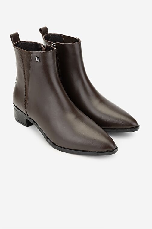 Valmenti Kadın Kahverengi Topuklu Bot - Görsel 3