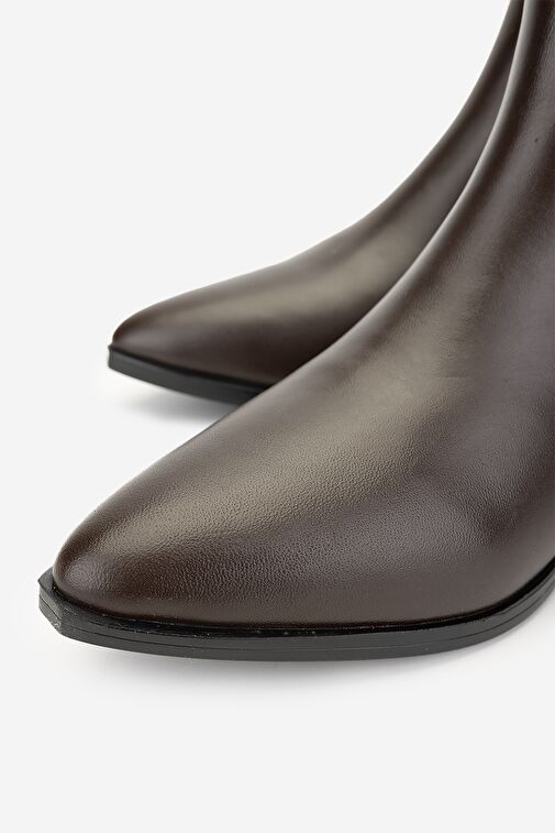 Valmenti Kadın Kahverengi Topuklu Bot - Görsel 4