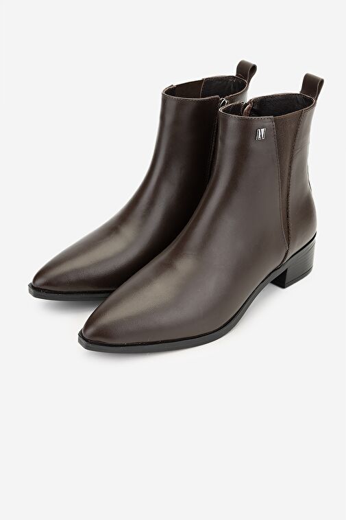 Valmenti Kadın Kahverengi Topuklu Bot - Görsel 7