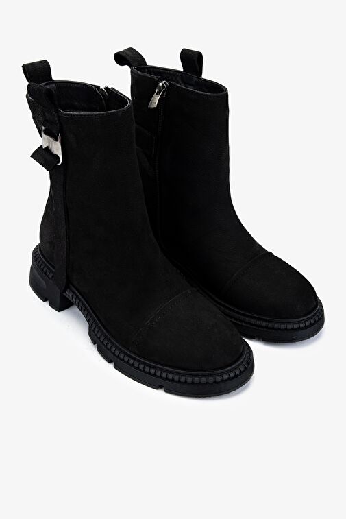 Valmenti Kadın . Siyah Nubuk Casual Bot - Görsel 3