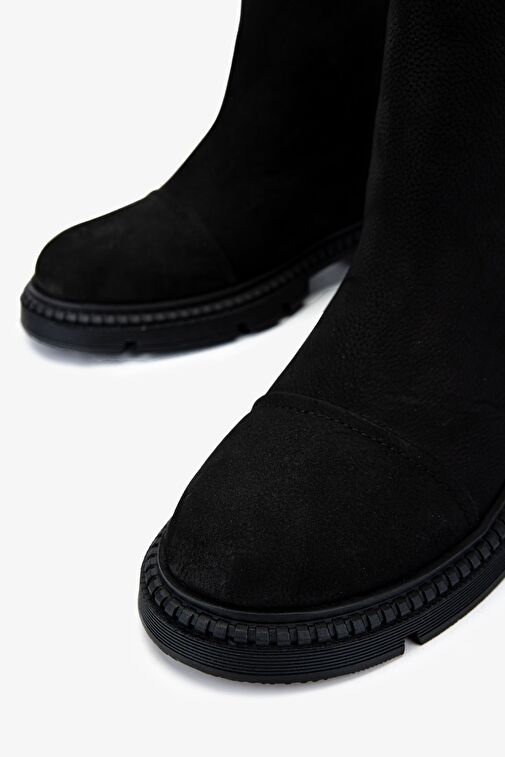 Valmenti Kadın . Siyah Nubuk Casual Bot - Görsel 4