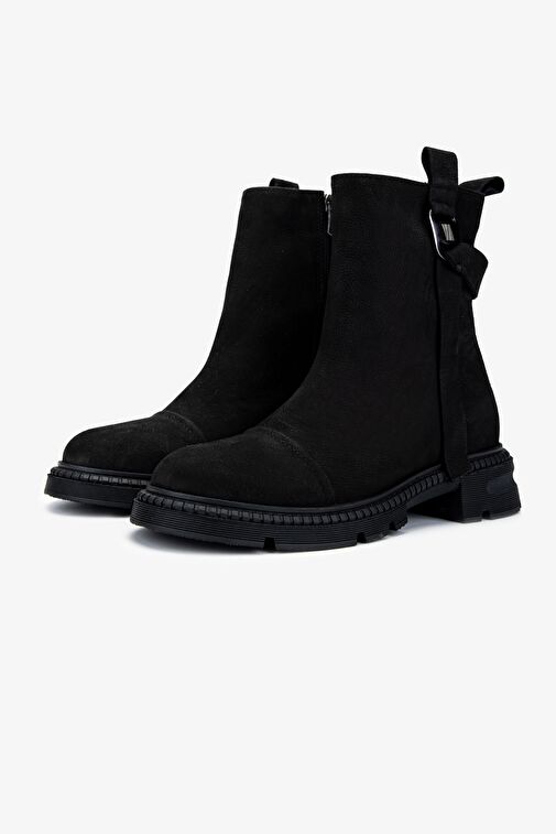 Valmenti Kadın . Siyah Nubuk Casual Bot - Görsel 5