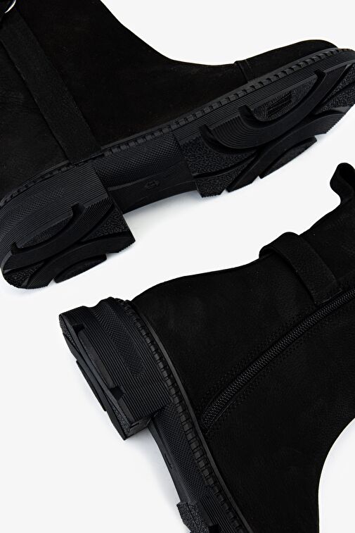 Valmenti Kadın . Siyah Nubuk Casual Bot - Görsel 7