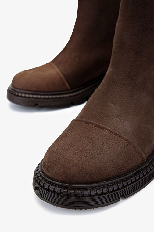 Valmenti Kadın . Kahverengi Nubuk Casual Bot - Görsel 4