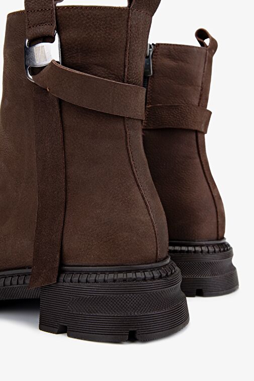 Valmenti Kadın . Kahverengi Nubuk Casual Bot - Görsel 6