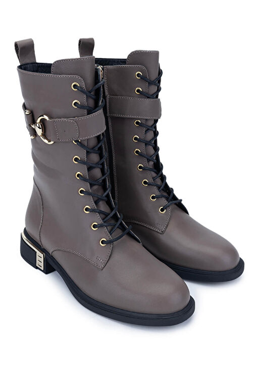 Tamer Tanca Kadın Hakiki Deri Vizon Casual Bot - Görsel 3