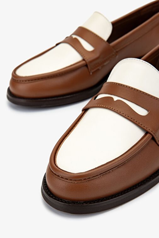 Valmenti Kadın Taba Loafer Ayakkabı - Görsel 4