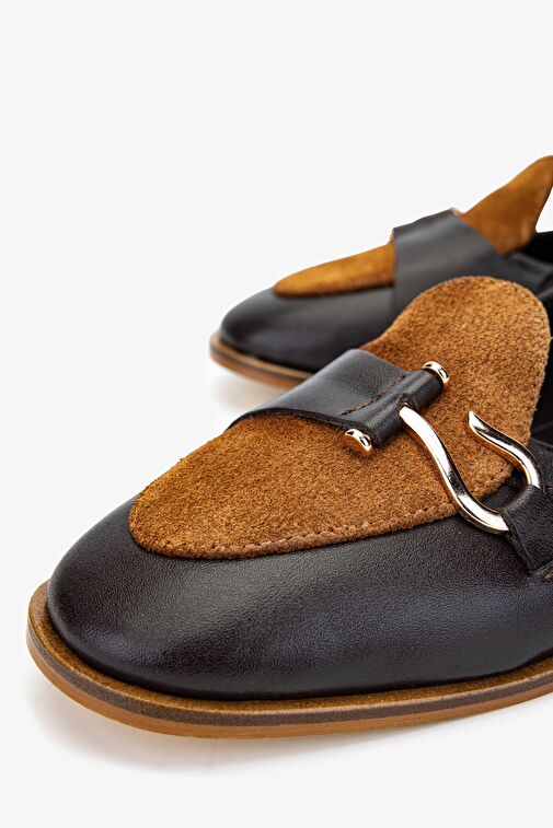 Valmenti Kadın Kahverengi Loafer Ayakkabı - Görsel 4