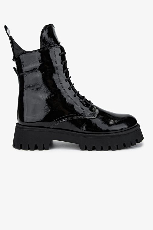 Valmenti Kadın . Siyah Rugan Casual Bot - Görsel 2