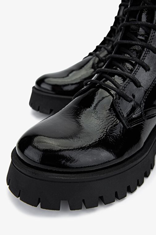 Valmenti Kadın . Siyah Rugan Casual Bot - Görsel 4