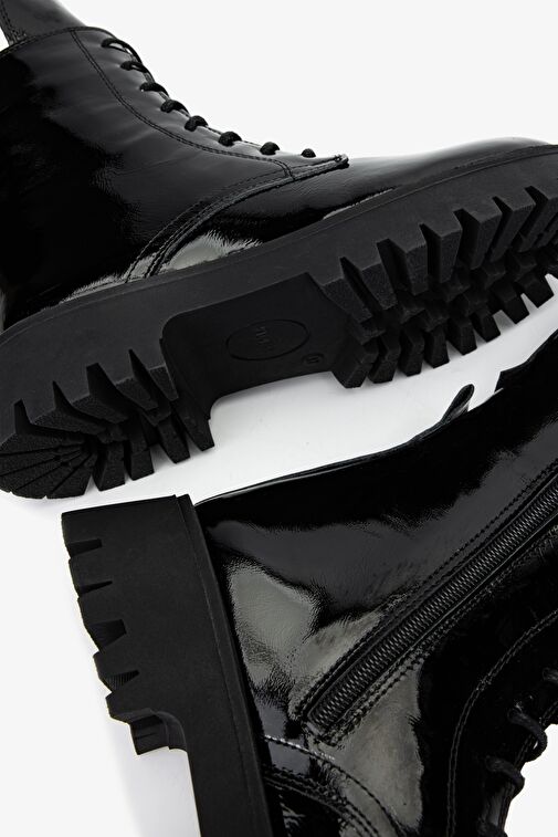 Valmenti Kadın . Siyah Rugan Casual Bot - Görsel 6