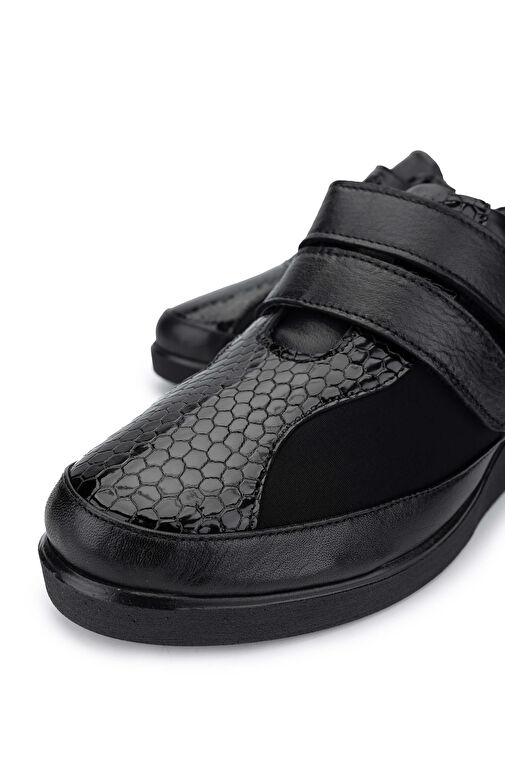 Tamer Tanca Siyah Kadın Deri Günlük Ayakkabı 1057 05 BN AYK SK24-25 - Görsel 4