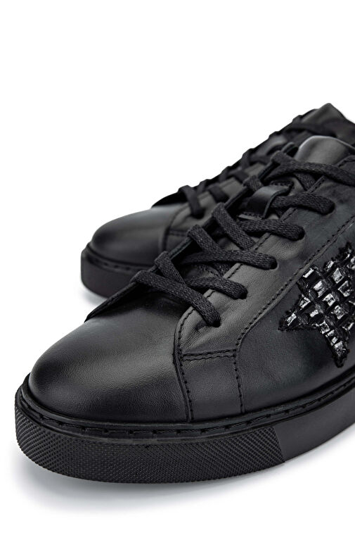 Tamer Tanca Beyaz Kadın Deri Sneaker 1056 HE1065 BN AYK SK24-25 - Görsel 4