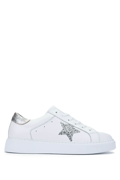 Tamer Tanca Kadın Hakiki Deri Beyaz Sneakers & Spor Ayakkabı - Görsel 2