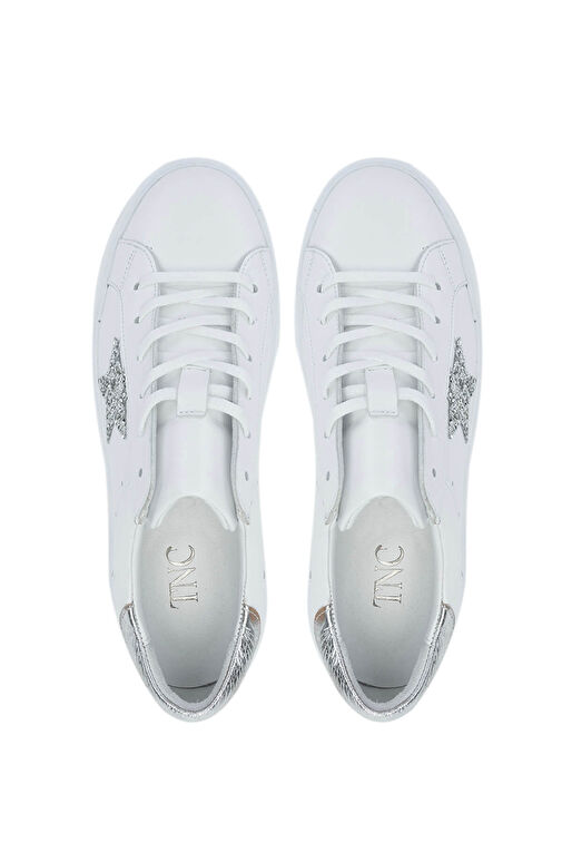 Tamer Tanca Kadın Hakiki Deri Beyaz Sneakers & Spor Ayakkabı - Görsel 7