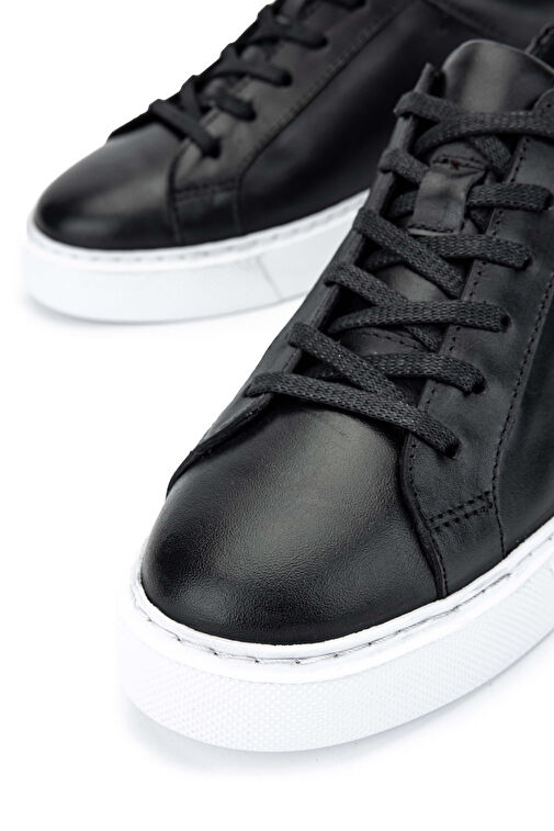 Tamer Tanca Kadın Hakiki Deri Siyah/Beyaz Sneakers & Spor Ayakkabı - Görsel 5