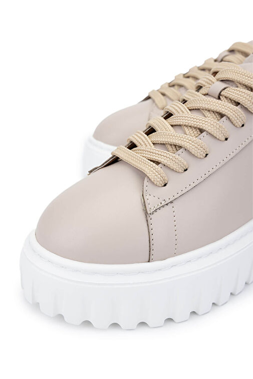 Tamer Tanca Kadın Deri/Suni Nude Sneakers & Spor Ayakkabı - Görsel 4