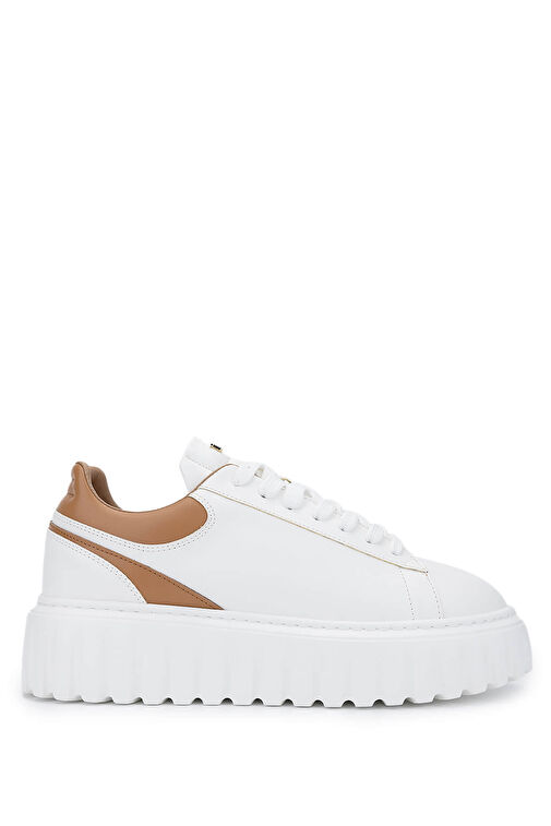 Tamer Tanca Kadın Deri/Suni Beyaz Sneakers & Spor Ayakkabı - Görsel 2