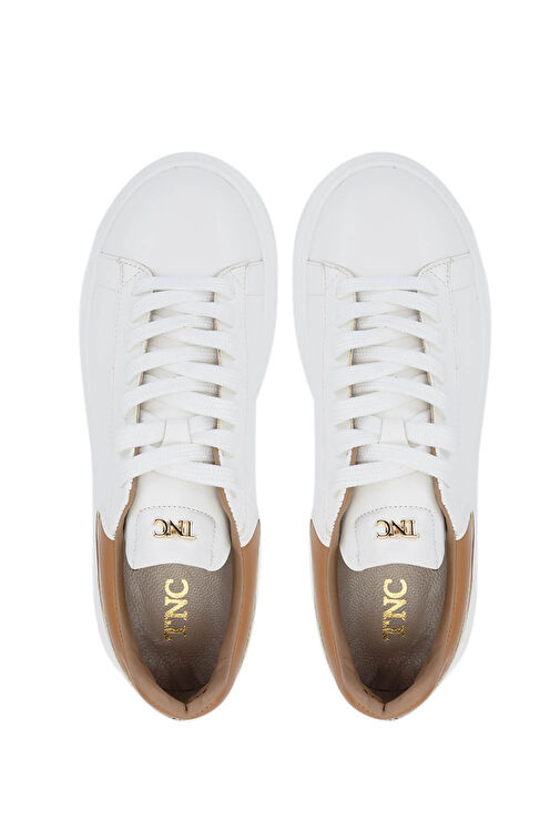 Tamer Tanca Kadın Deri/Suni Beyaz Sneakers & Spor Ayakkabı - Görsel 6
