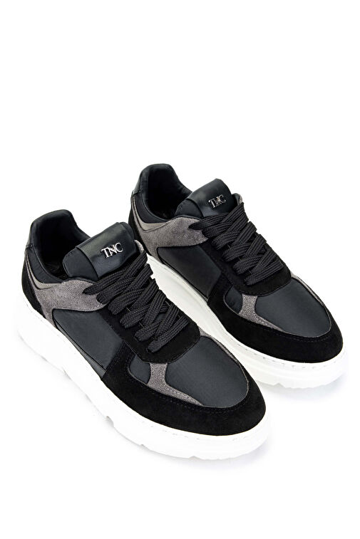 Tamer Tanca Bej-Gri Kadın Deri Sneaker 1009 02 BN AYK SK24-25 - Görsel 3