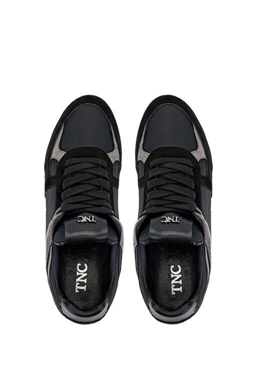 Tamer Tanca Bej-Gri Kadın Deri Sneaker 1009 02 BN AYK SK24-25 - Görsel 6