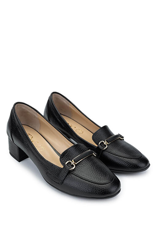 Tamer Tanca Kahverengi Kadın Deri Topuklu Ayakkabı 1064 02 BN AYK SK24-25 - Görsel 3