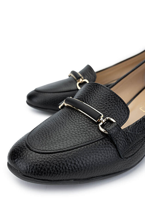 Tamer Tanca Kahverengi Kadın Deri Topuklu Ayakkabı 1064 02 BN AYK SK24-25 - Görsel 4