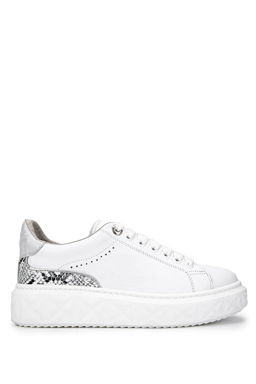 Tamer Tanca Kadın Hakiki Deri Beyaz Sneakers & Spor Ayakkabı - Görsel 2