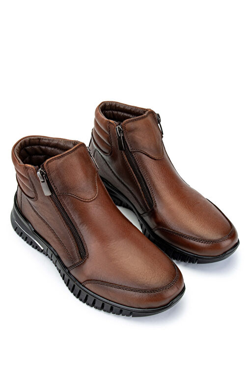 Tamer Tanca Kadın Hakiki Deri Taba Deri Casual Bot - Görsel 3