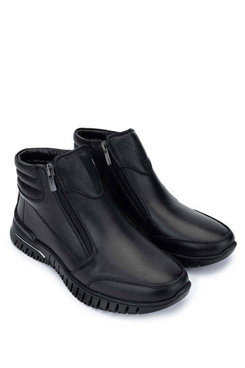 Tamer Tanca Kadın Hakiki Deri Siyah Deri Casual Bot - Görsel 3