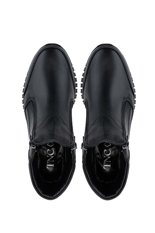 Tamer Tanca Kadın Hakiki Deri Siyah Deri Casual Bot - Görsel 6