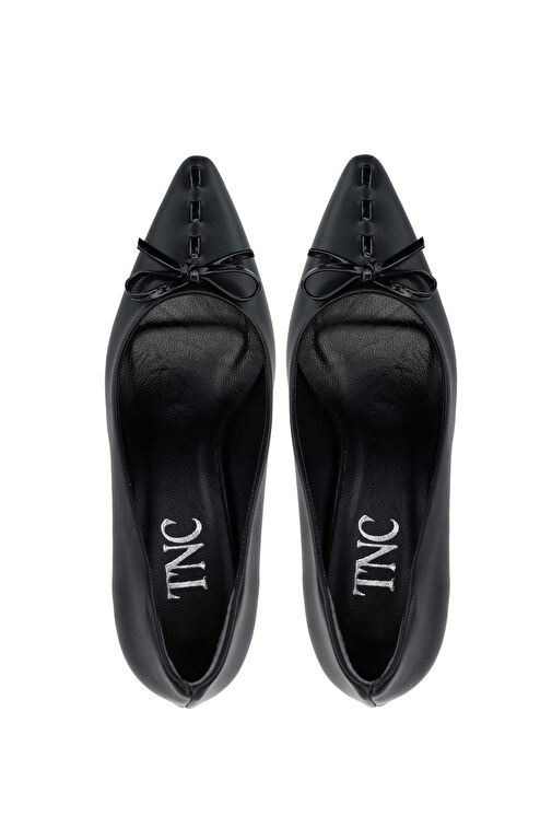 Tamer Tanca Bej Kadın Deri Topuklu Ayakkabı 1063 134463 BN AYK SK24-25 - Görsel 6