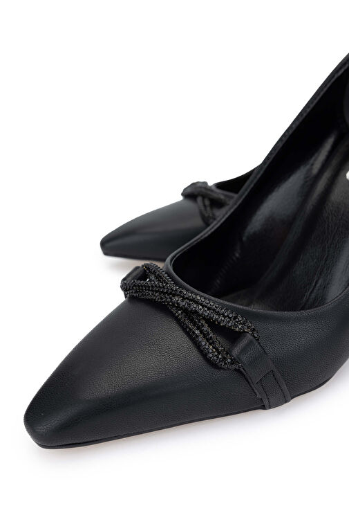 Tamer Tanca Beyaz Kadın Deri Topuklu Ayakkabı 1063 134462 BN AYK SK24-25 - Görsel 4