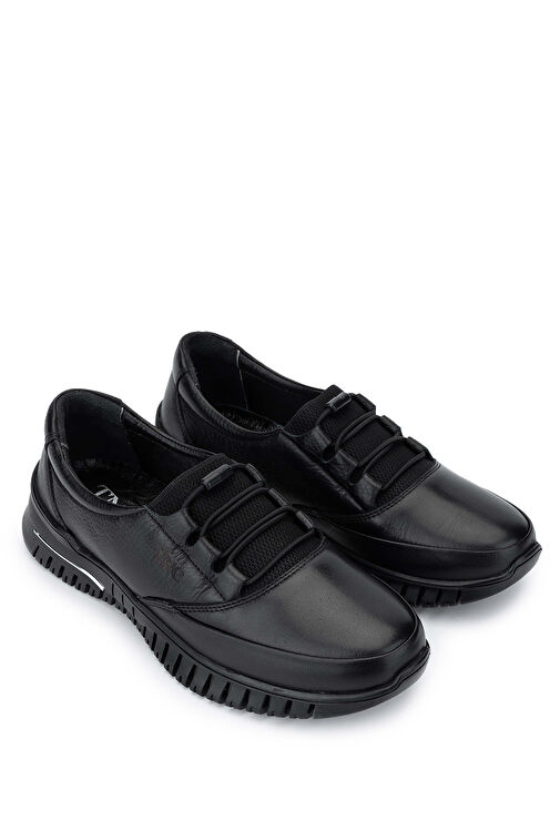 Tamer Tanca Siyah Kadın Deri Günlük Ayakkabı 1065 176-05 BN AYK SK24-25 - Görsel 3