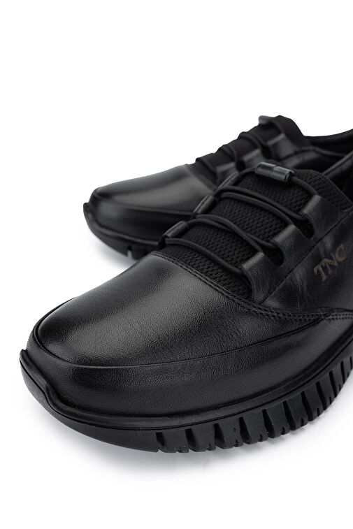 Tamer Tanca Siyah Kadın Deri Günlük Ayakkabı 1065 176-05 BN AYK SK24-25 - Görsel 4