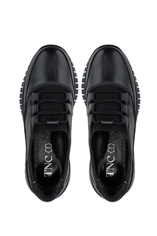 Tamer Tanca Siyah Kadın Deri Günlük Ayakkabı 1065 176-05 BN AYK SK24-25 - Görsel 6