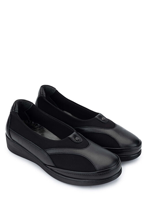 Tamer Tanca Siyah Kadın Deri Günlük Ayakkabı 1065 176-051 BN AYK SK24-25 - Görsel 3