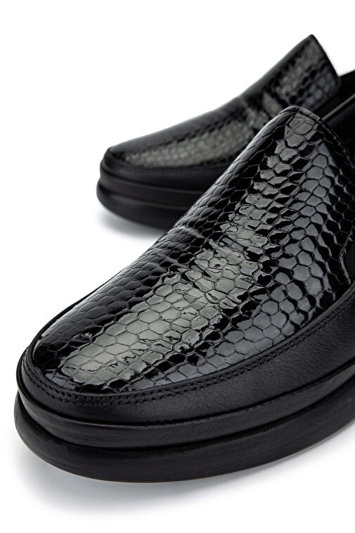 Tamer Tanca Kadın Hakiki Deri Siyah Casual Ayakkabı - Görsel 5