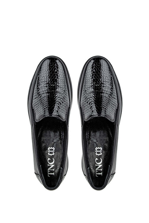 Tamer Tanca Kadın Hakiki Deri Siyah Casual Ayakkabı - Görsel 4