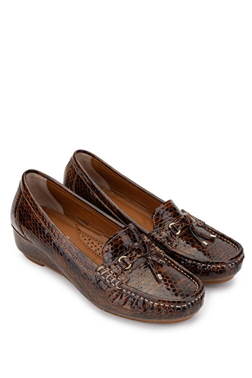 Tamer Tanca Siyah Kadın Deri Loafer 1065 128-06 BN AYK SK24-25 - Görsel 3