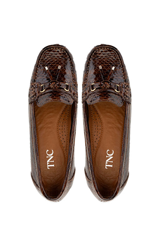 Tamer Tanca Siyah Kadın Deri Loafer 1065 128-06 BN AYK SK24-25 - Görsel 6