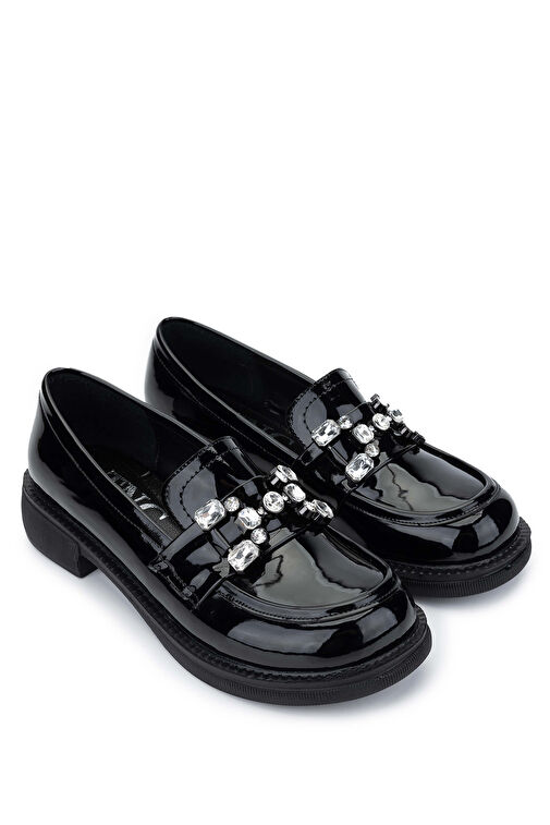 Tamer Tanca Siyah Kadın Süet Loafer 1065 60-2071 BN AYK SK24-25 - Görsel 3